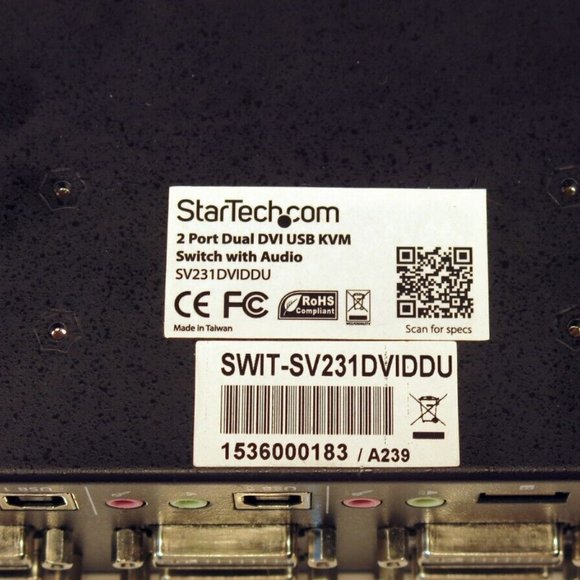 Star Tech KVM 2 Port Dual USB SV231DVIDDU - Picture 8 of 8